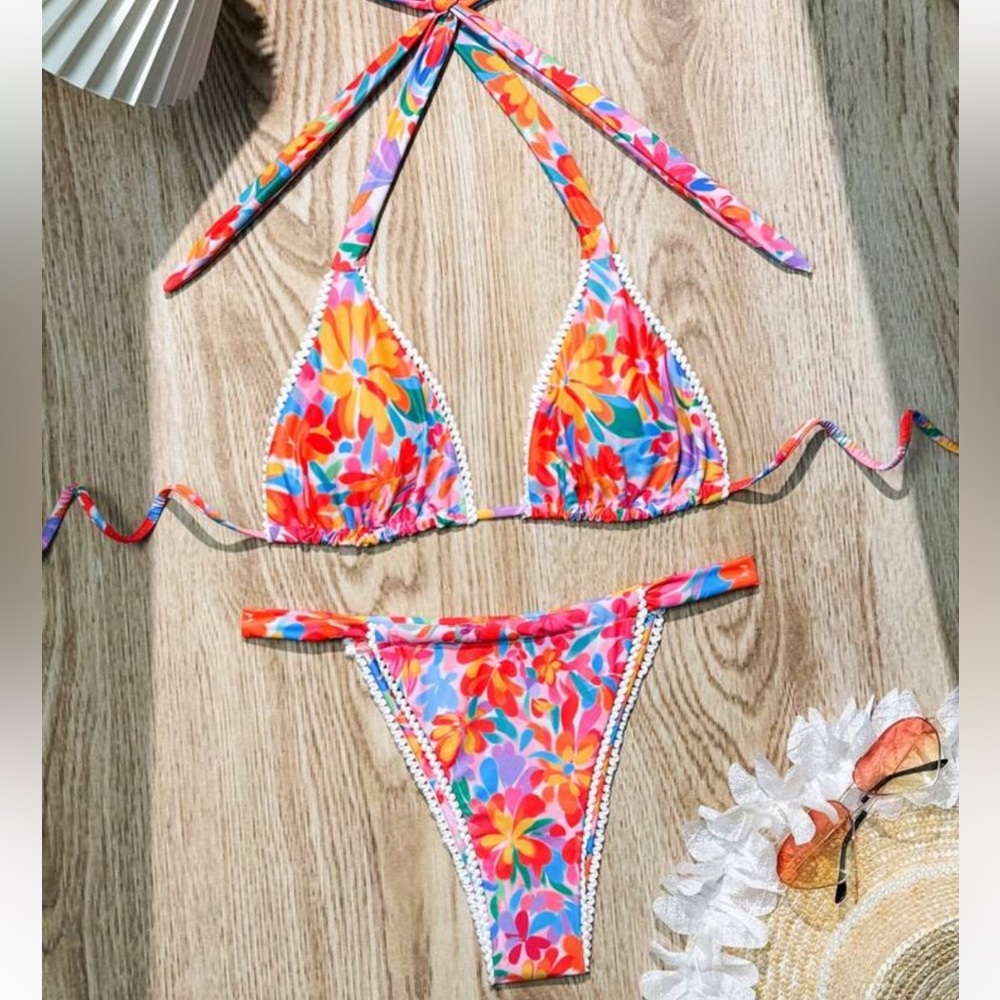 Colorful Floral Bikini Set
